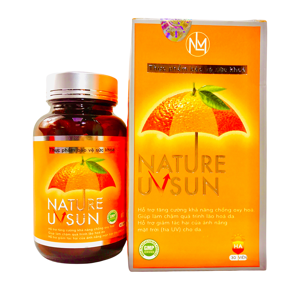 Combo Set 2 Hộp Viên Uống Nature UVSUN (30 Viên/Hộp) - Giúp Chống Oxy Hóa - Bảo vệ da khỏi tia UV